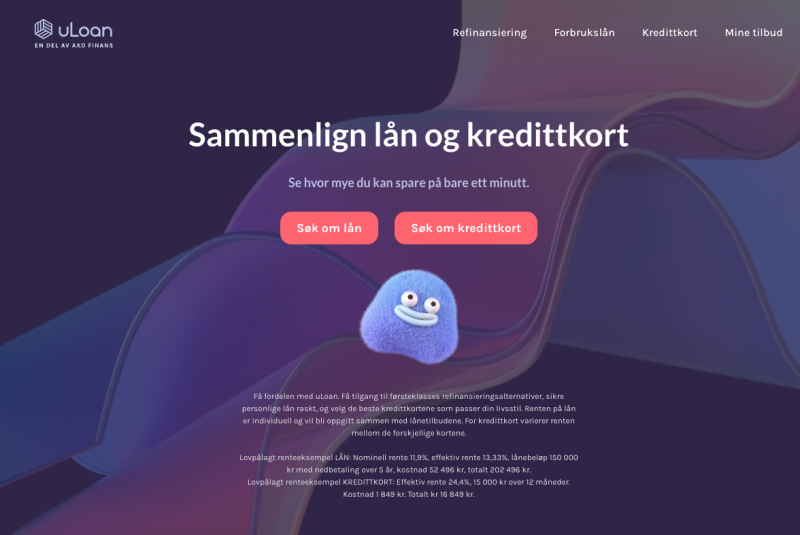 uLoan.no – Sammenlign lån og kredittkort